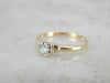 Classic Diamond Solitaire in Vintage Mounting with Illusion Head