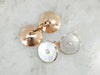 Rose Gold and Pearls, The Perfect Wedding Cufflinks, Accessories for the Bride or Groom