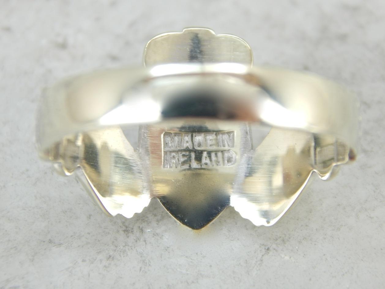 An Irish Wedding Band in White Gold