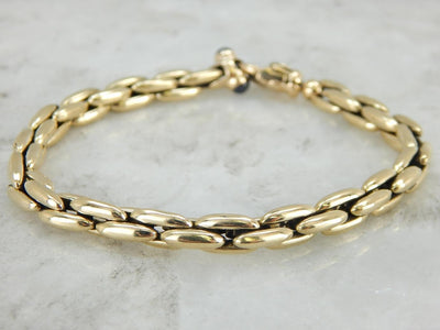 Modernist Sapphire and Yellow Gold Bracelet
