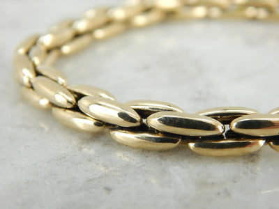 Modernist Sapphire and Yellow Gold Bracelet
