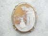 Landscape with Figure Cameo Brooch