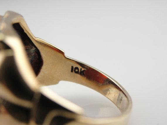 Retro Era Men‚Äôs Carnelian Statement Ring