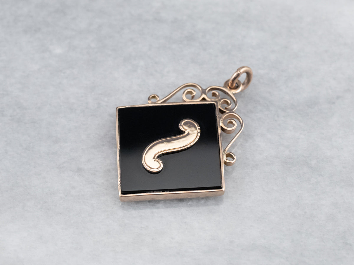 Antique Enamel and Gold Masonic Pendant