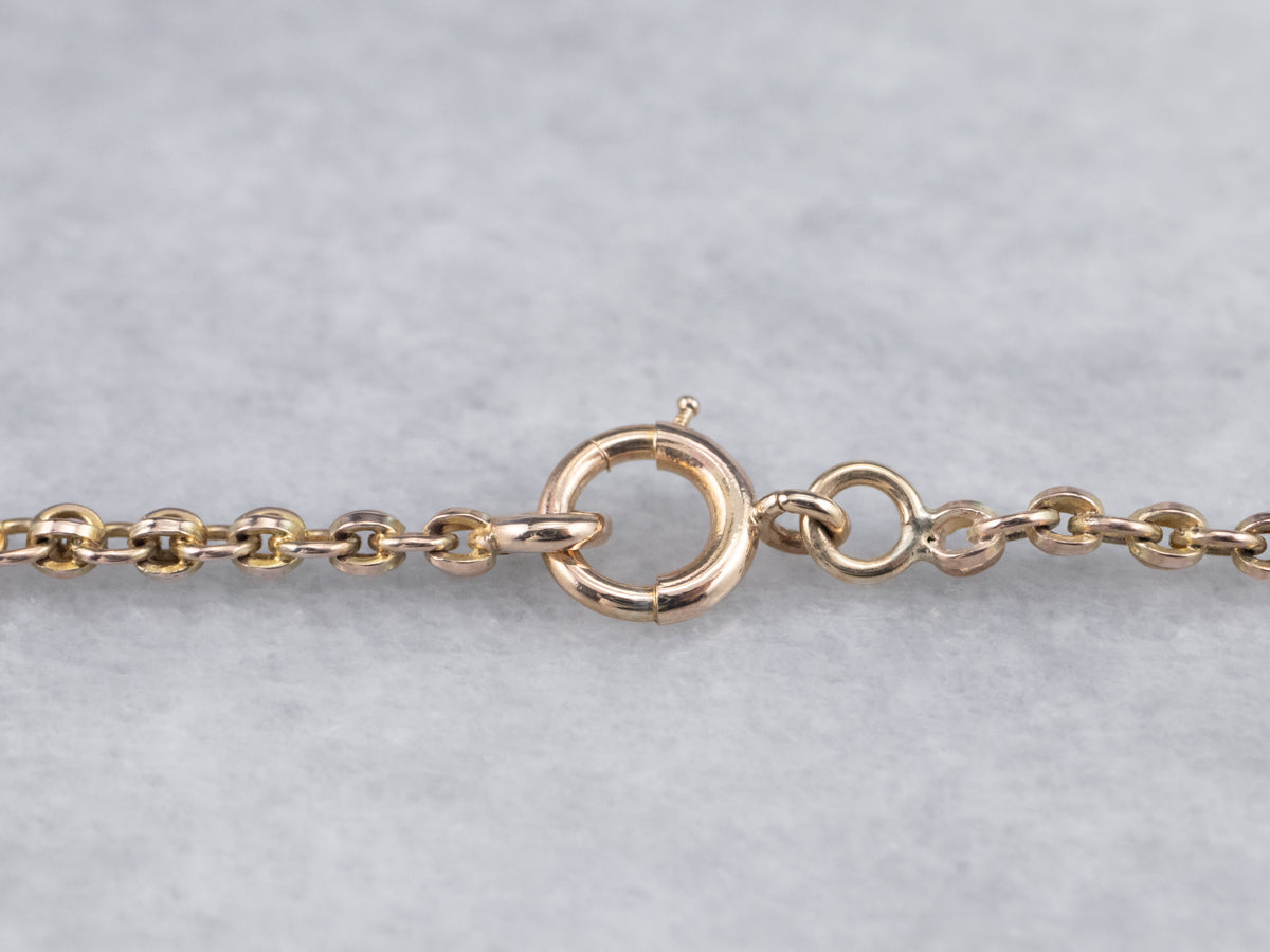 Collar de cadena Rolo de oro