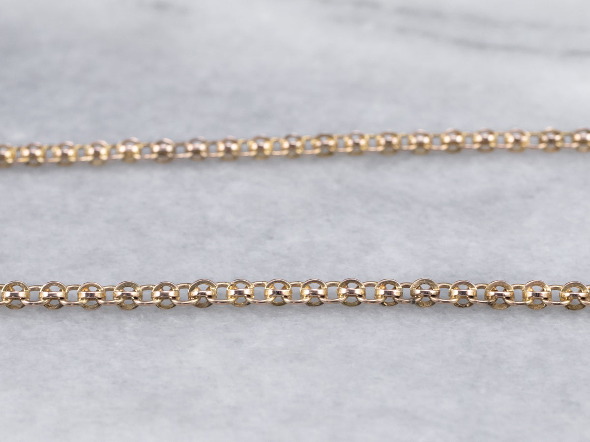 Collar de cadena Rolo de oro