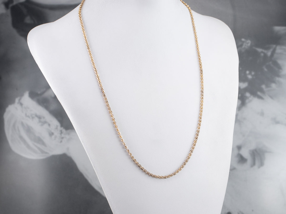 Collar de cadena Rolo de oro