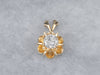 Golden Buttercup Diamond Pendant