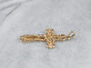 Yellow Gold Filigree Crucifix Pendant