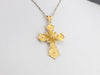 Ornate 18 Karat Gold Filigree Cross