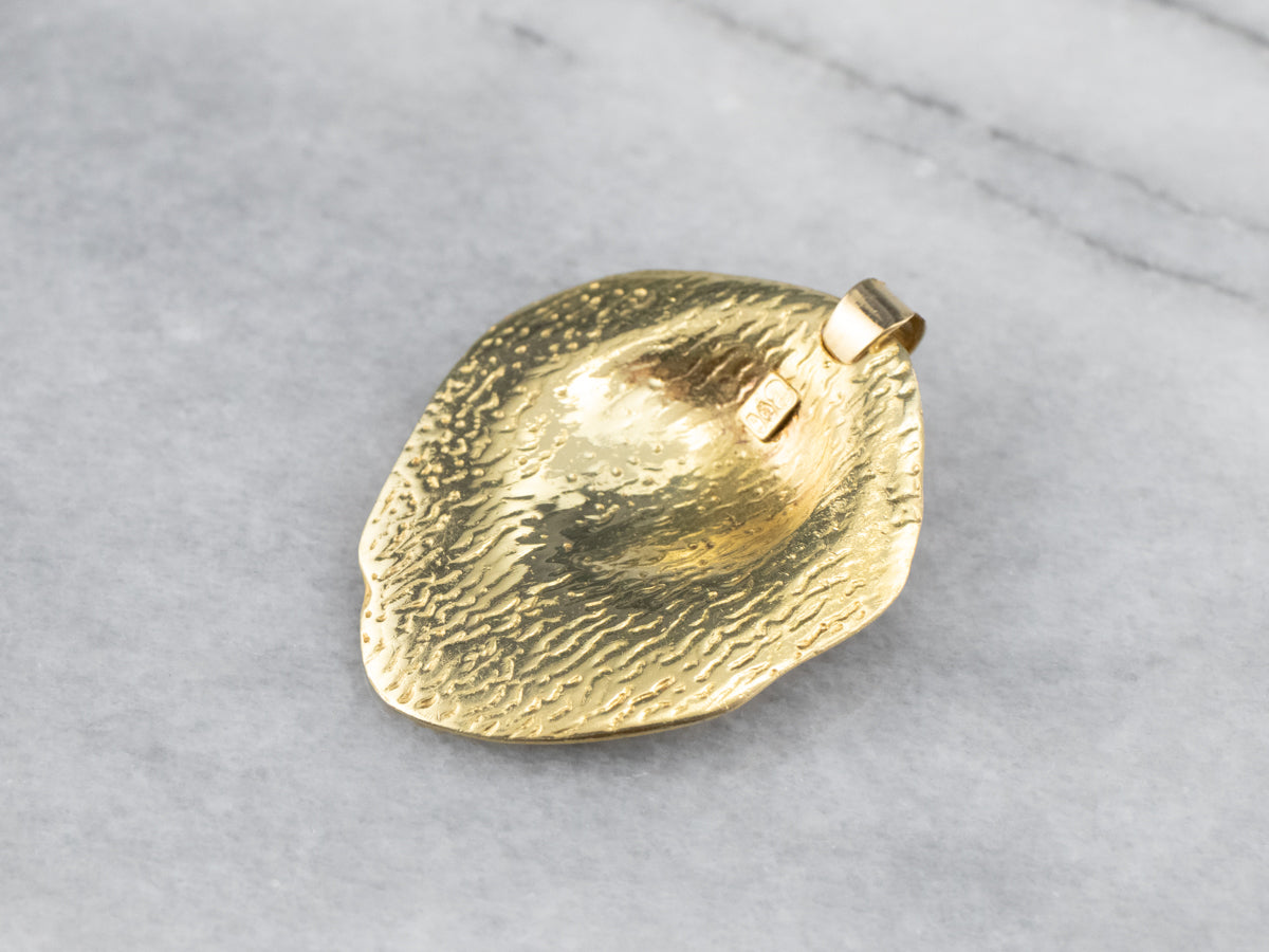 Shroud of Turin 18K Gold Pendant