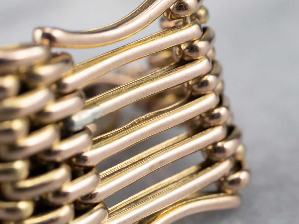 Vintage Gate Link Padlock Charm Bracelet