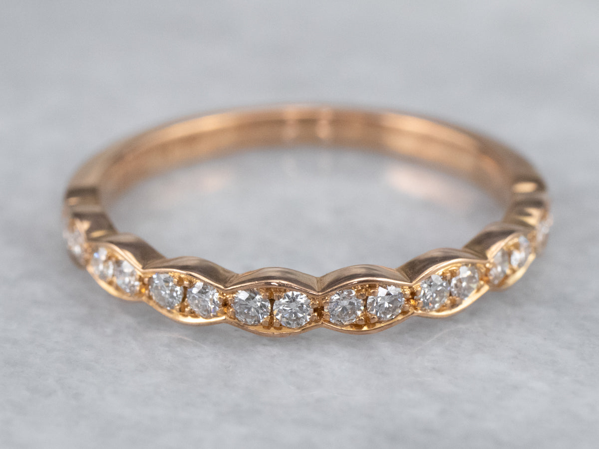 Rose Gold Diamond Band