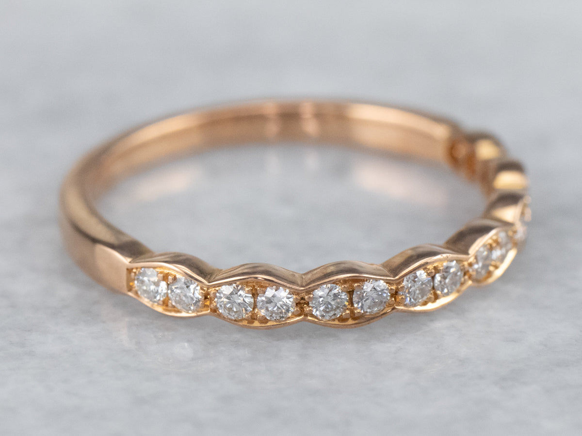 Rose Gold Diamond Band