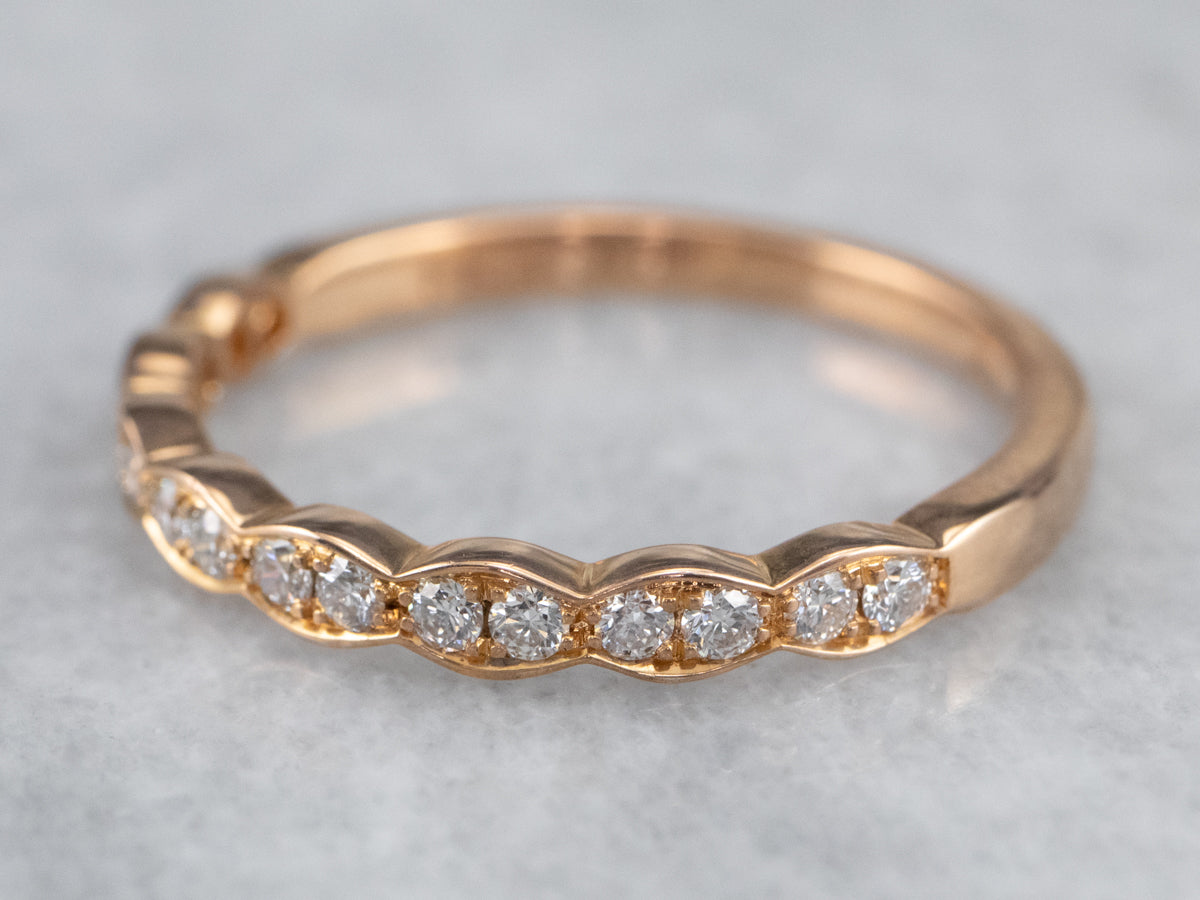 Rose Gold Diamond Band