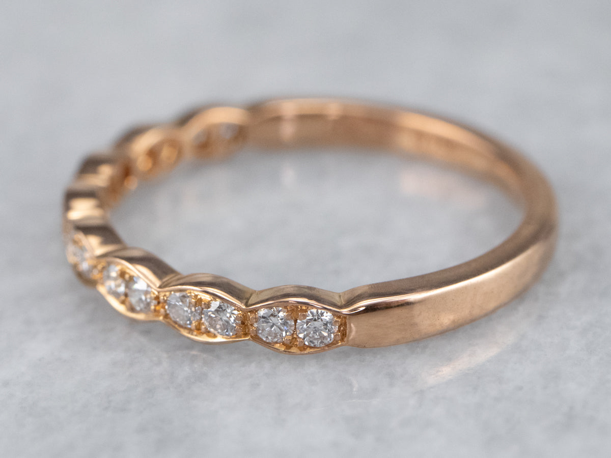 Rose Gold Diamond Band