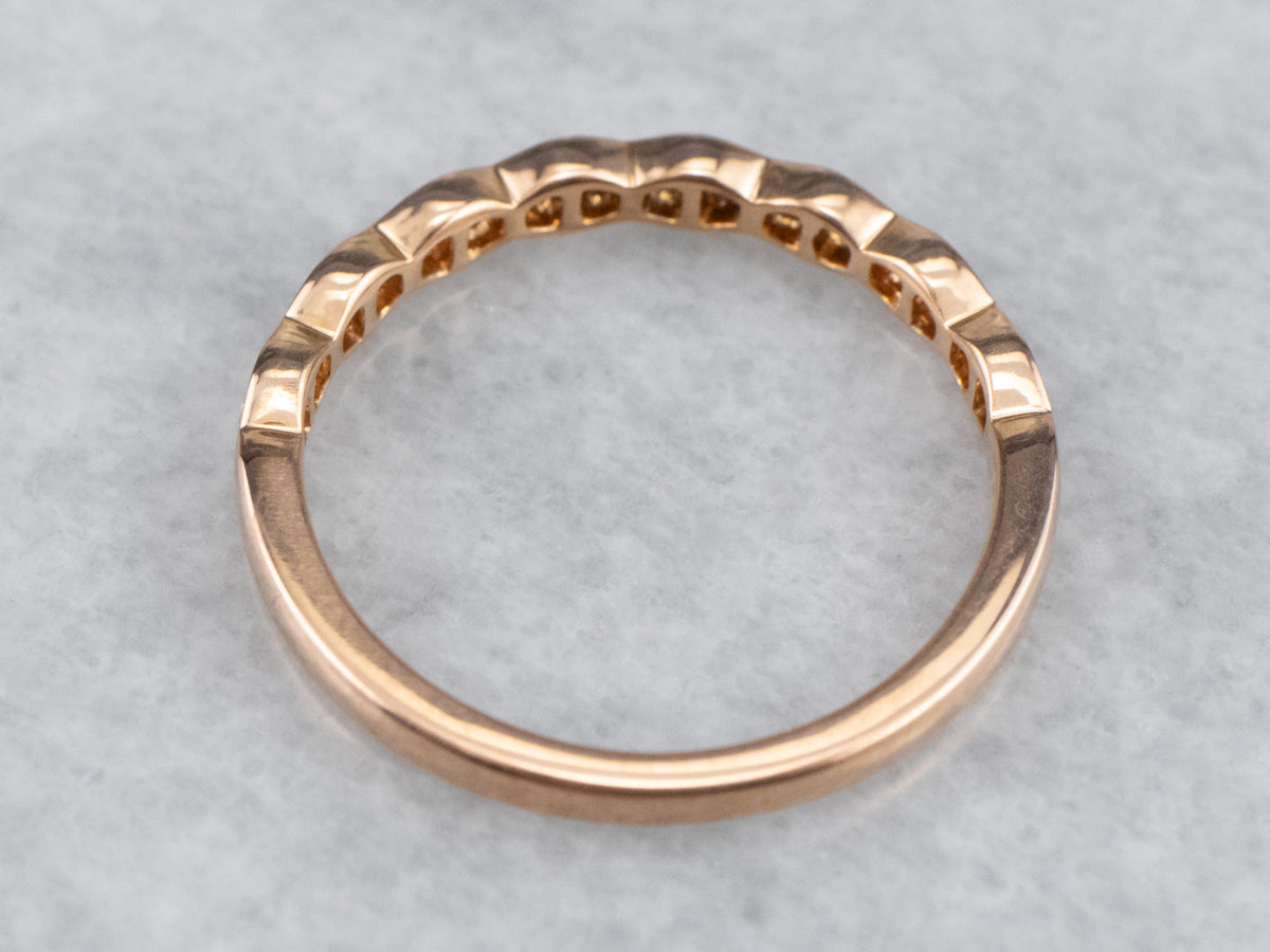 Rose Gold Diamond Band