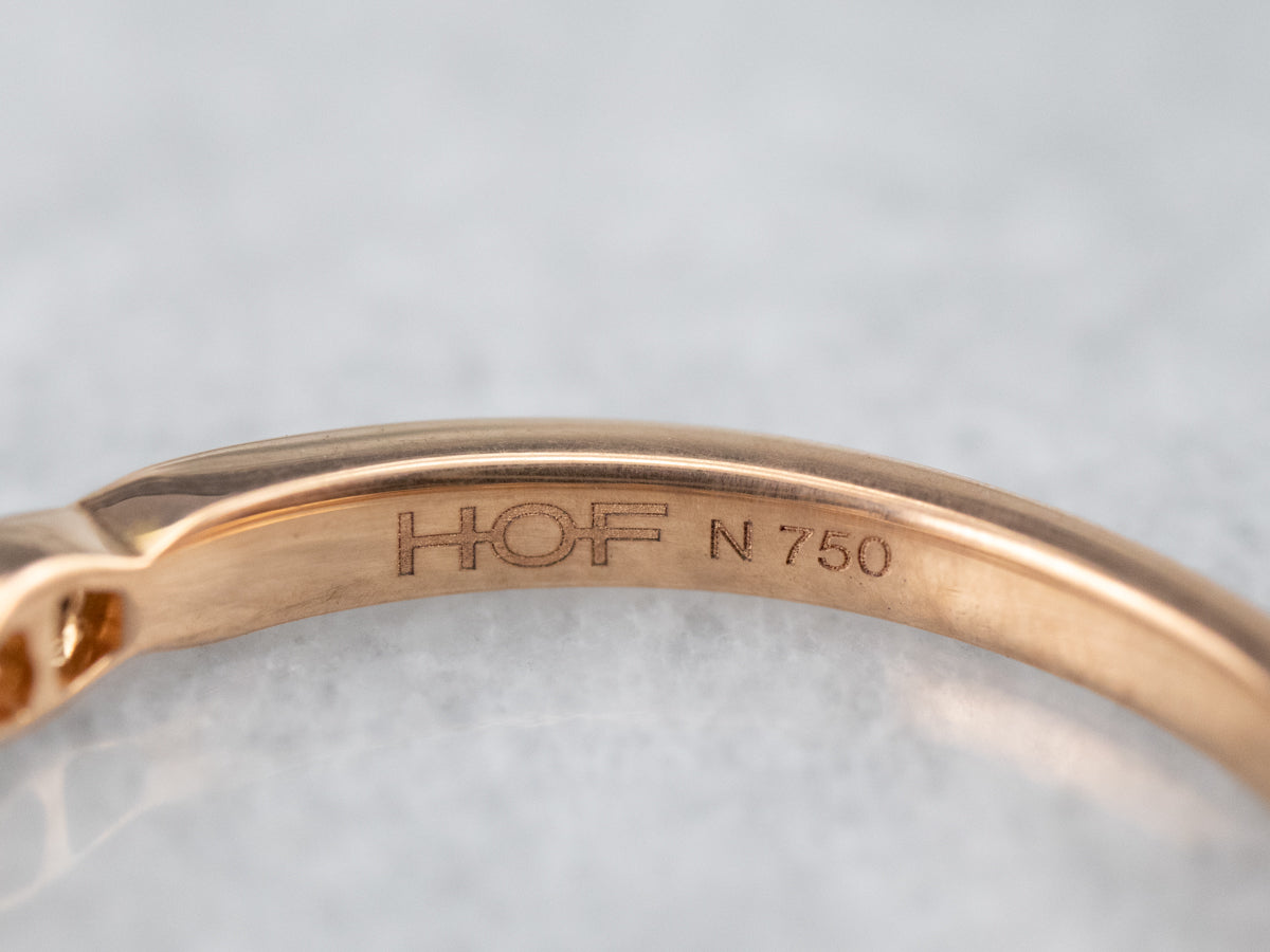 Rose Gold Diamond Band