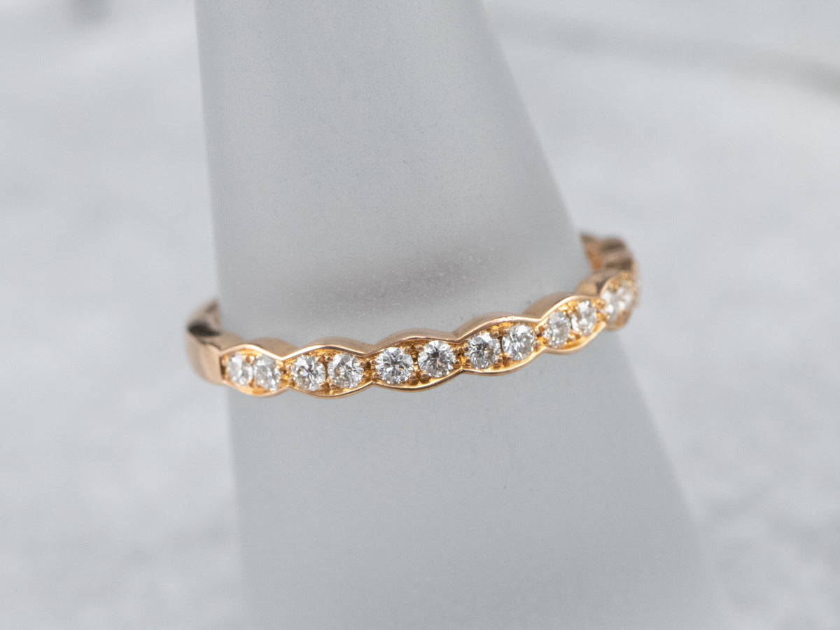 Rose Gold Diamond Band