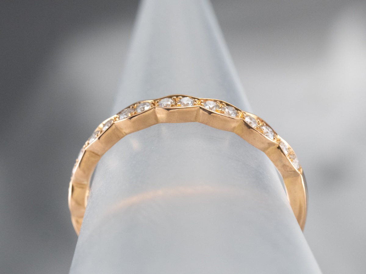 Rose Gold Diamond Band
