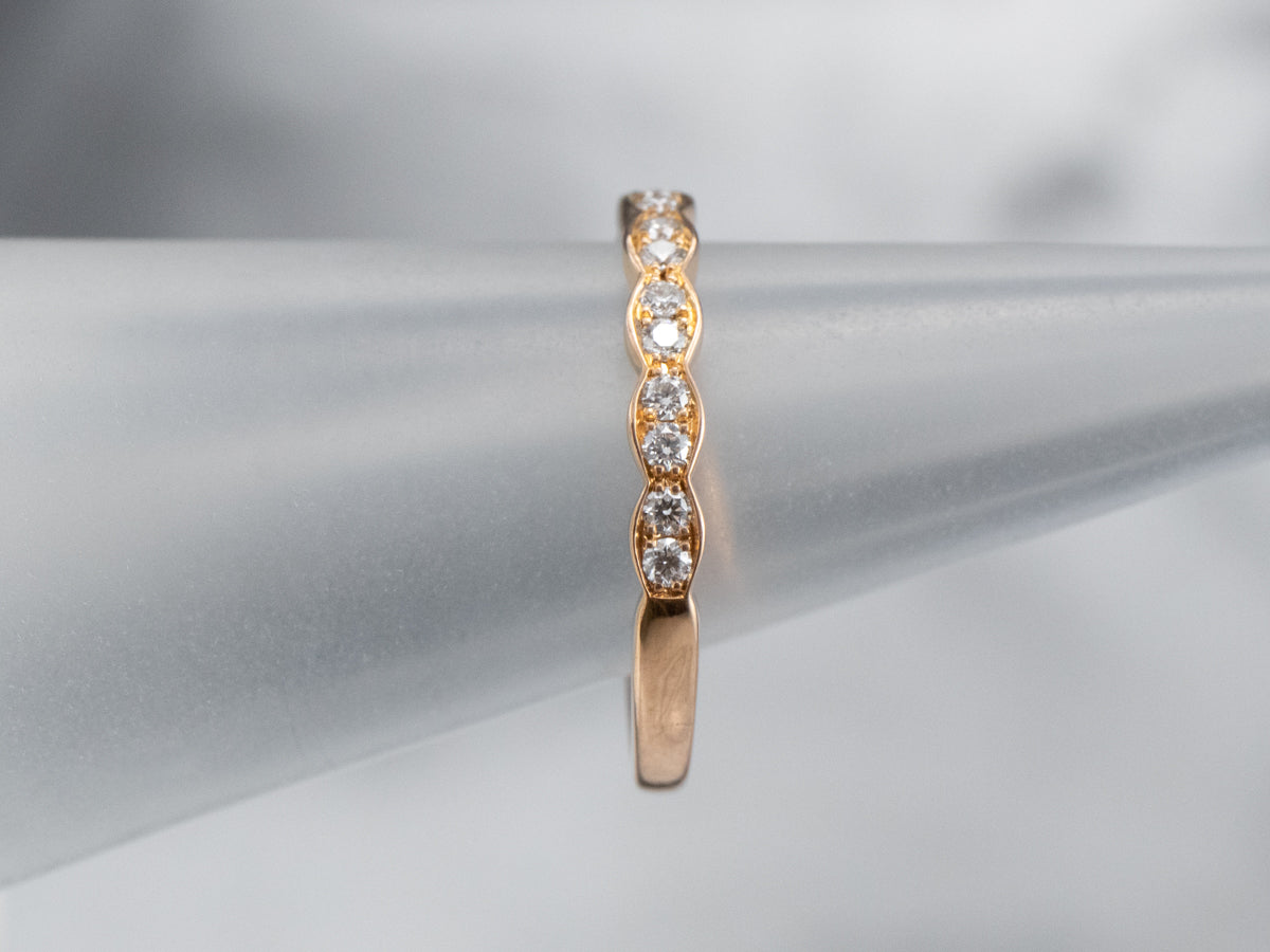 Rose Gold Diamond Band