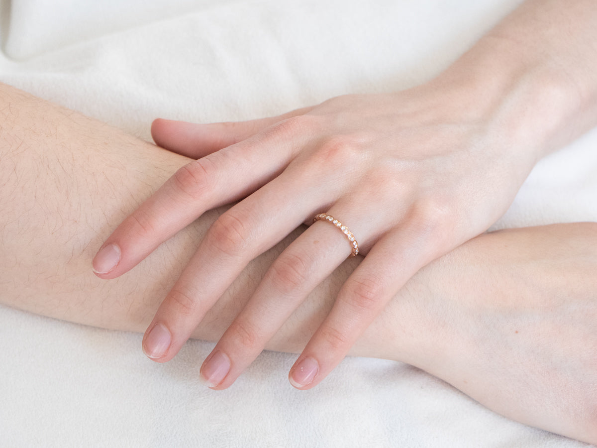 Rose Gold Diamond Band