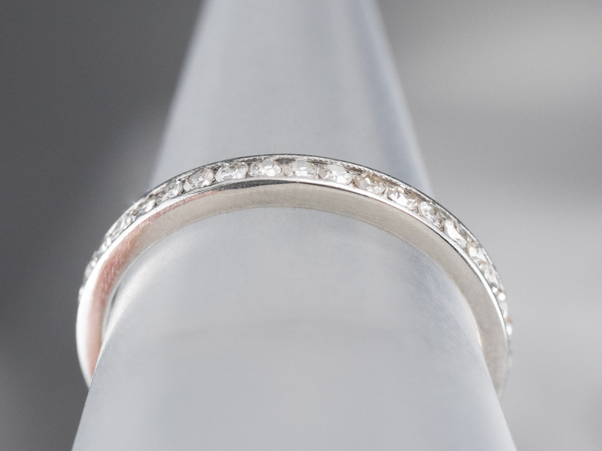 Platinum and Diamond Eternity Band
