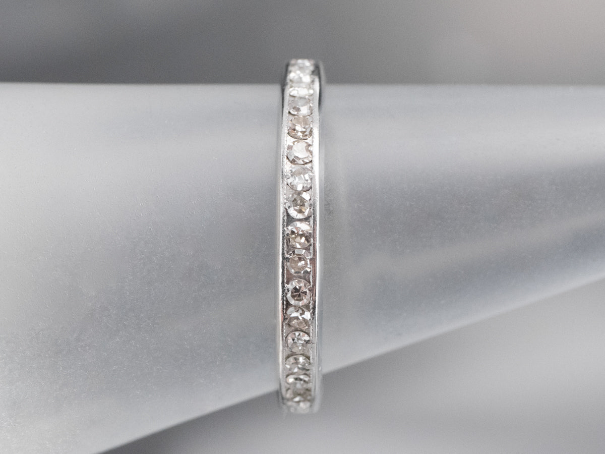 Platinum and Diamond Eternity Band