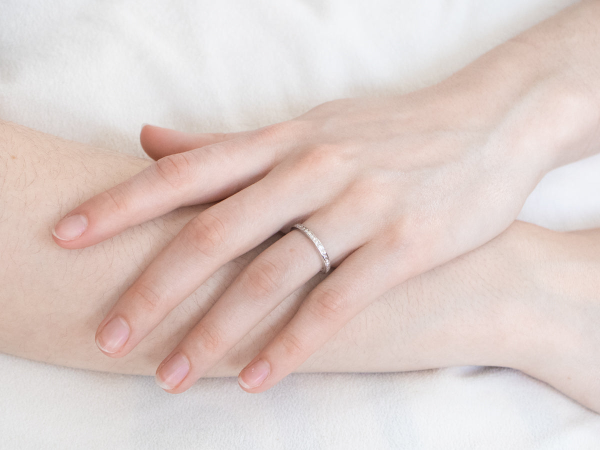 Platinum and Diamond Eternity Band