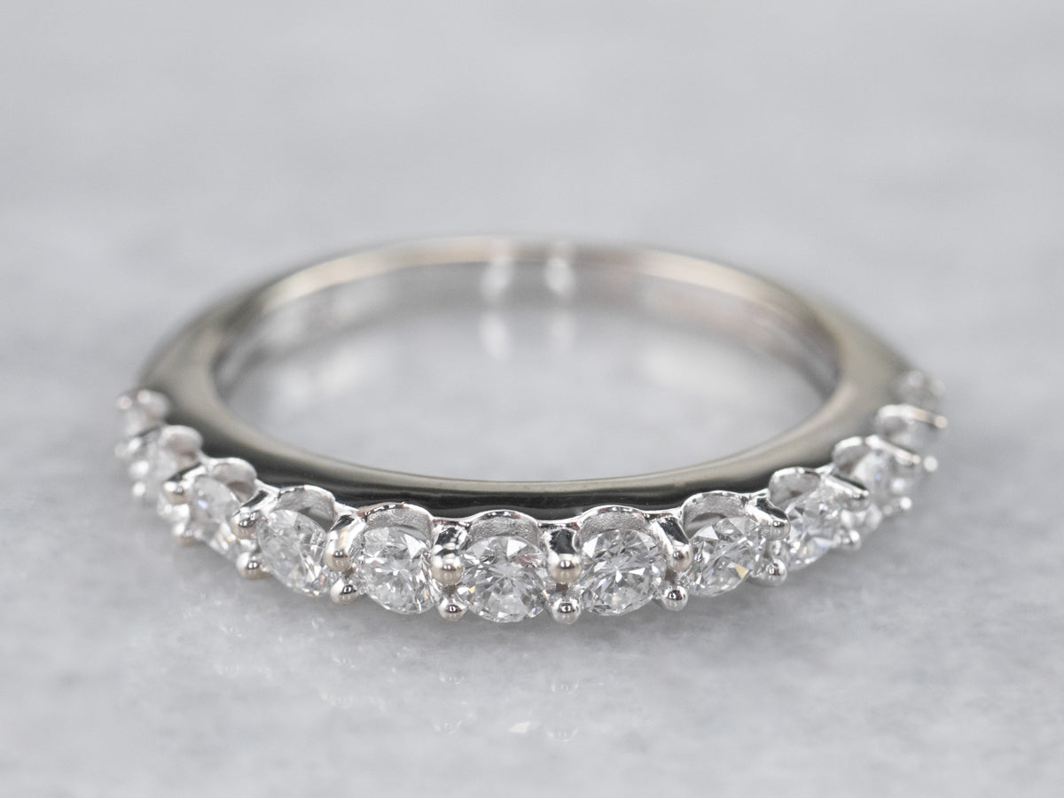 *RESERVED* Diamond White Gold Wedding Band