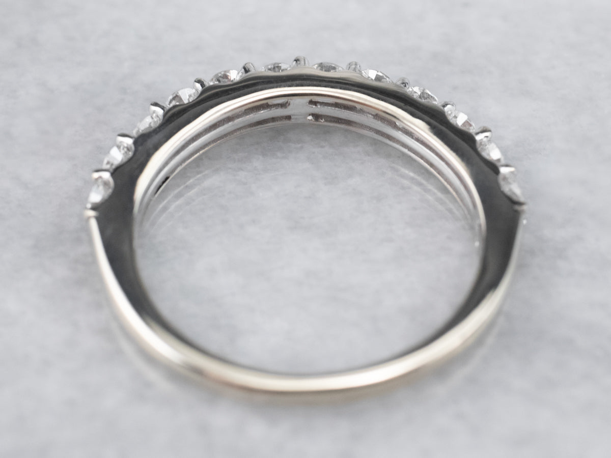 *RESERVED* Diamond White Gold Wedding Band