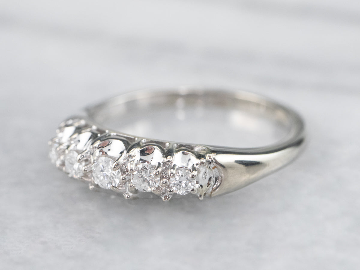 Diamond White Gold Wedding Band
