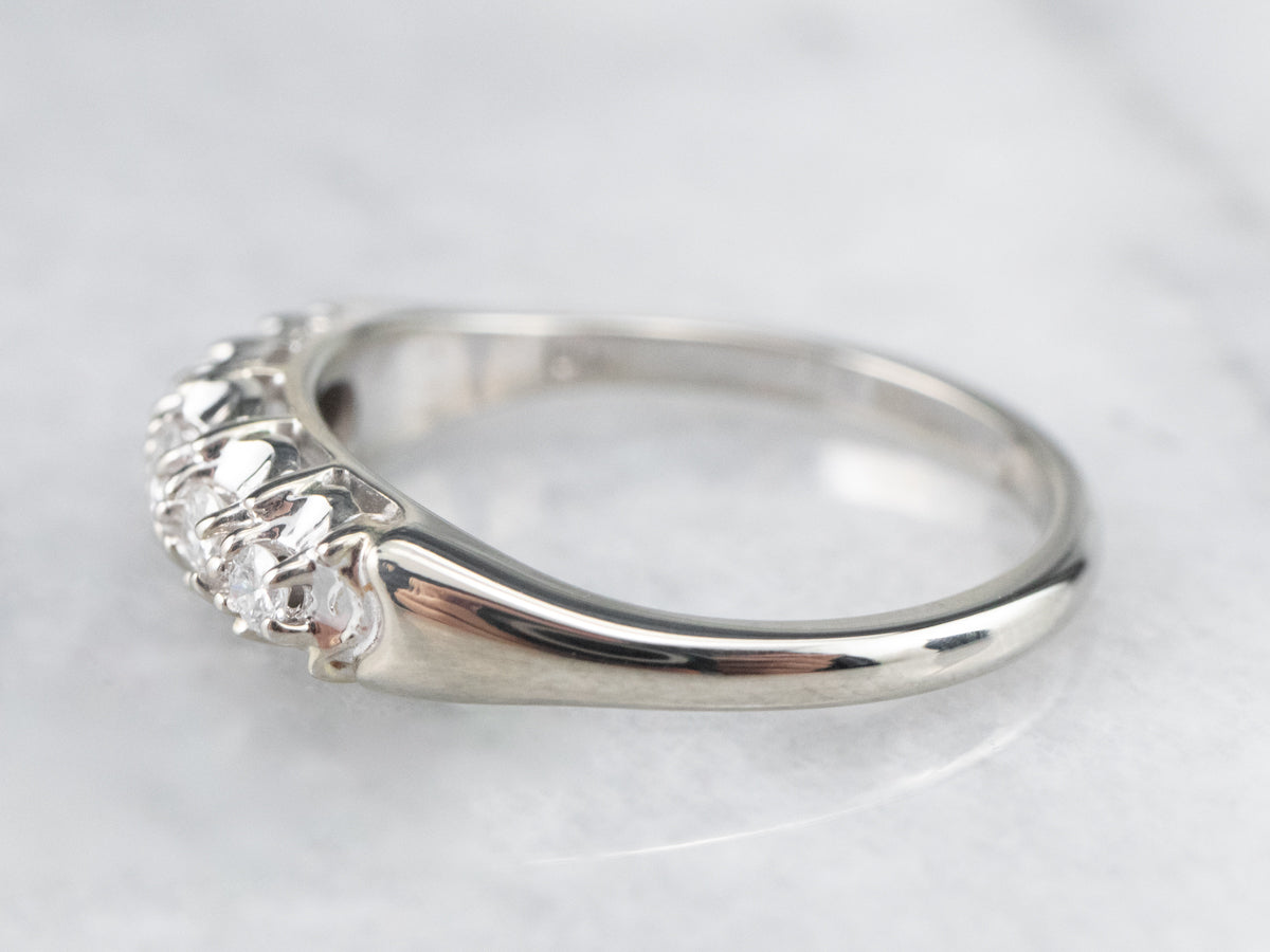 Diamond White Gold Wedding Band