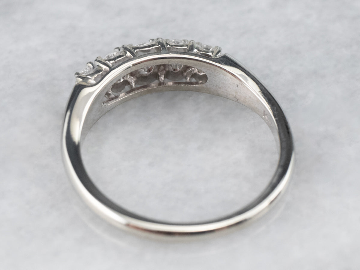 Diamond White Gold Wedding Band