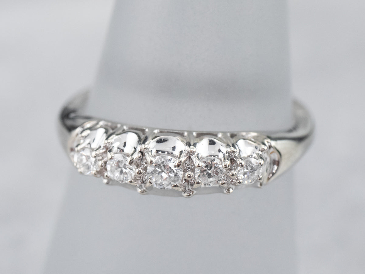 Diamond White Gold Wedding Band
