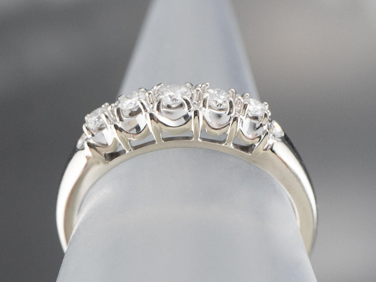 Diamond White Gold Wedding Band