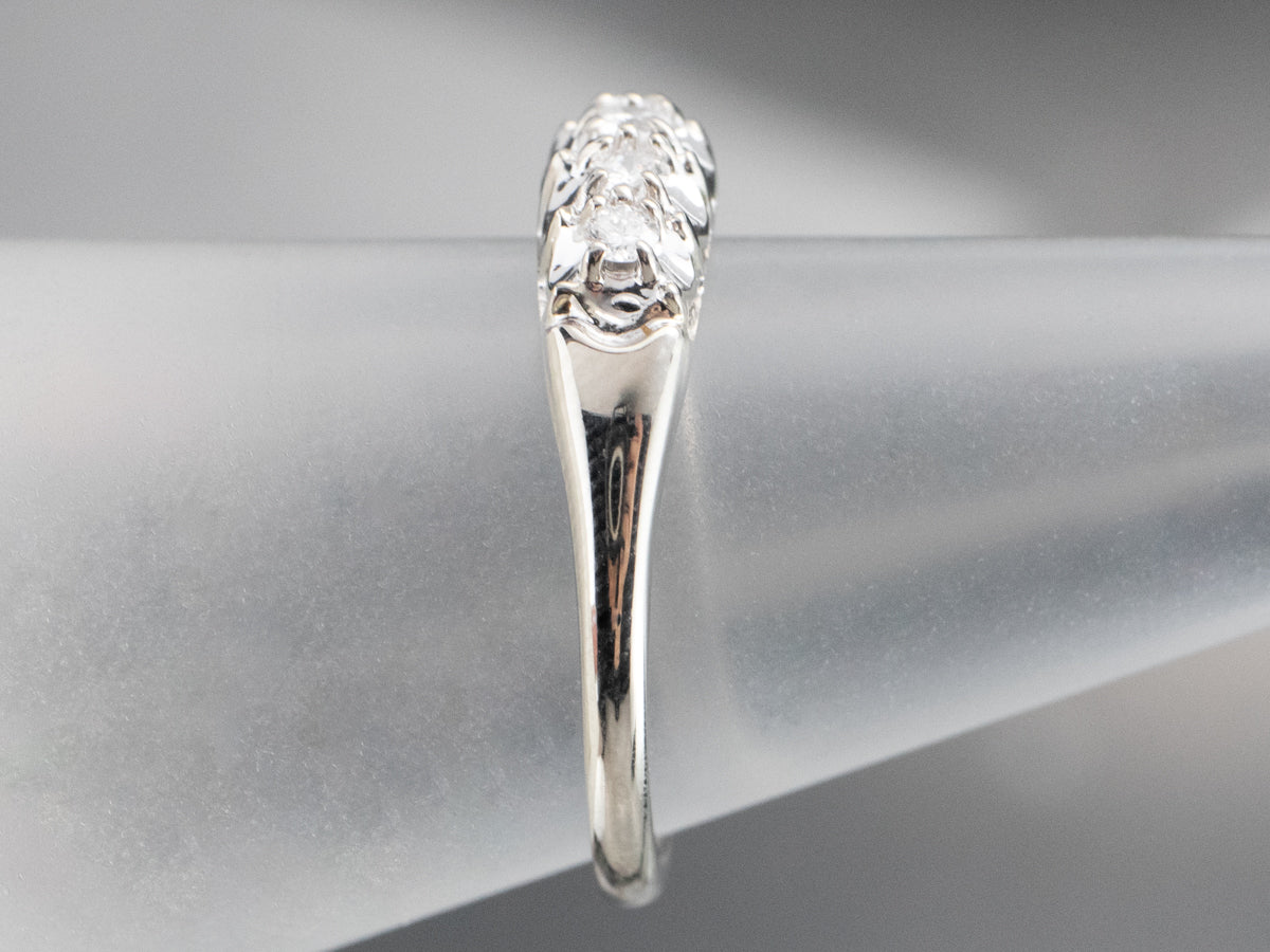 Diamond White Gold Wedding Band
