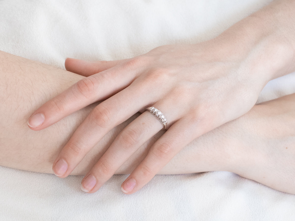 Diamond White Gold Wedding Band