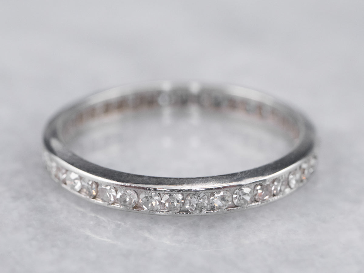 Platinum and Diamond Eternity Band