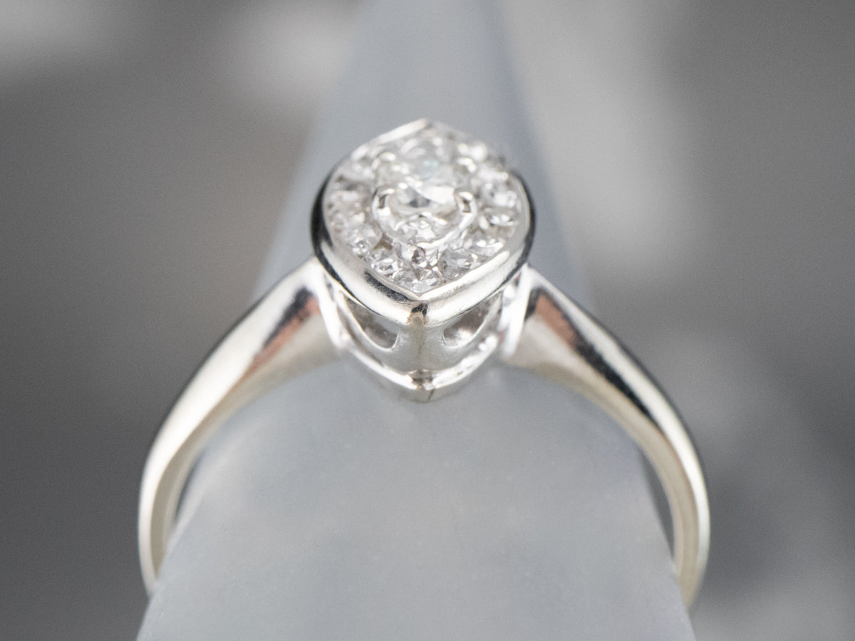 Marquise Diamond Cluster Ring