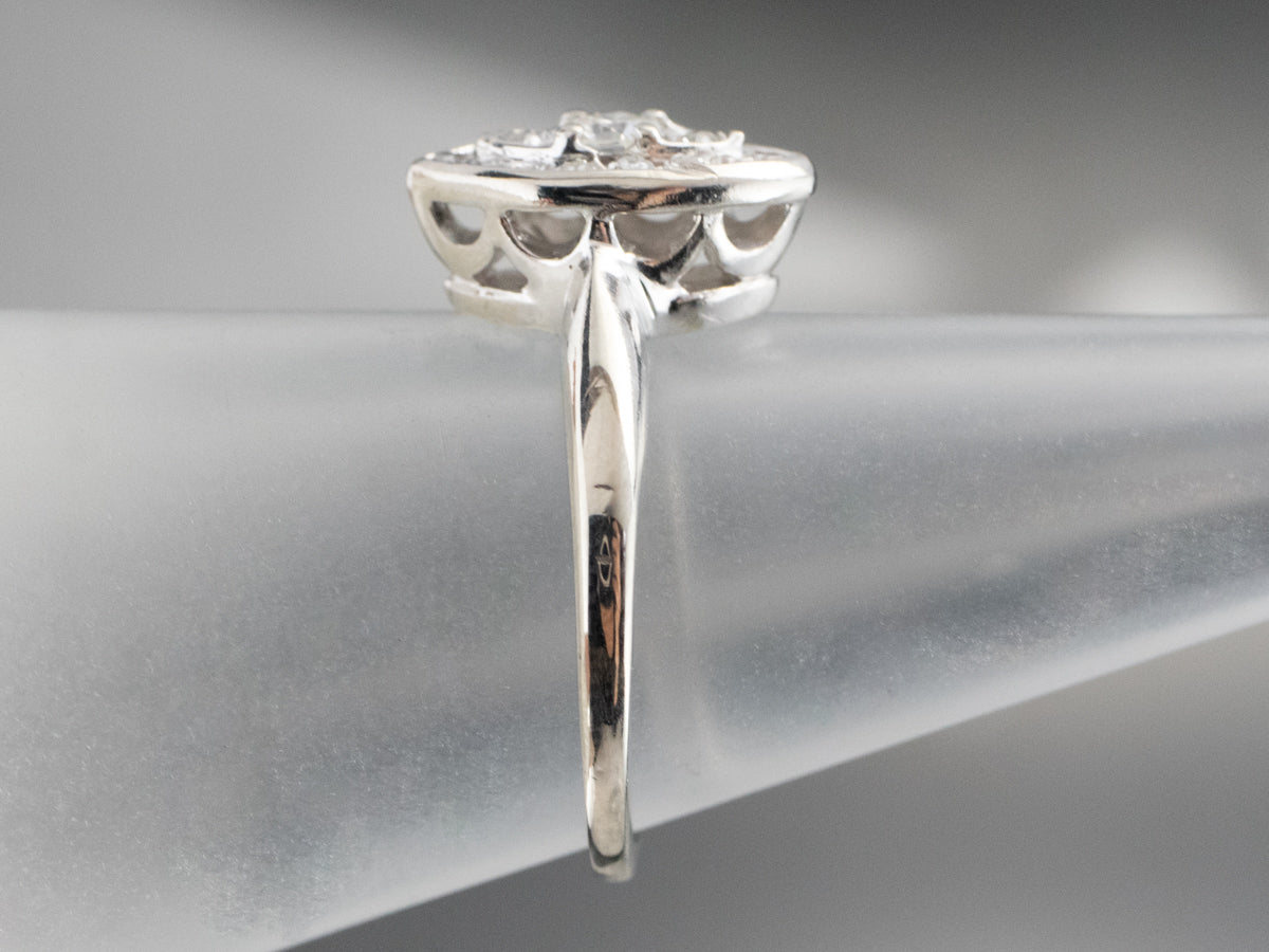 Marquise Diamond Cluster Ring