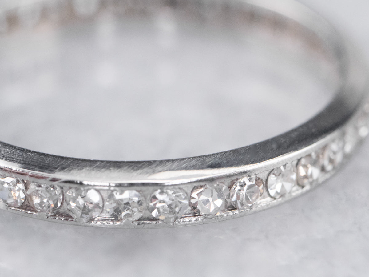 Platinum and Diamond Eternity Band