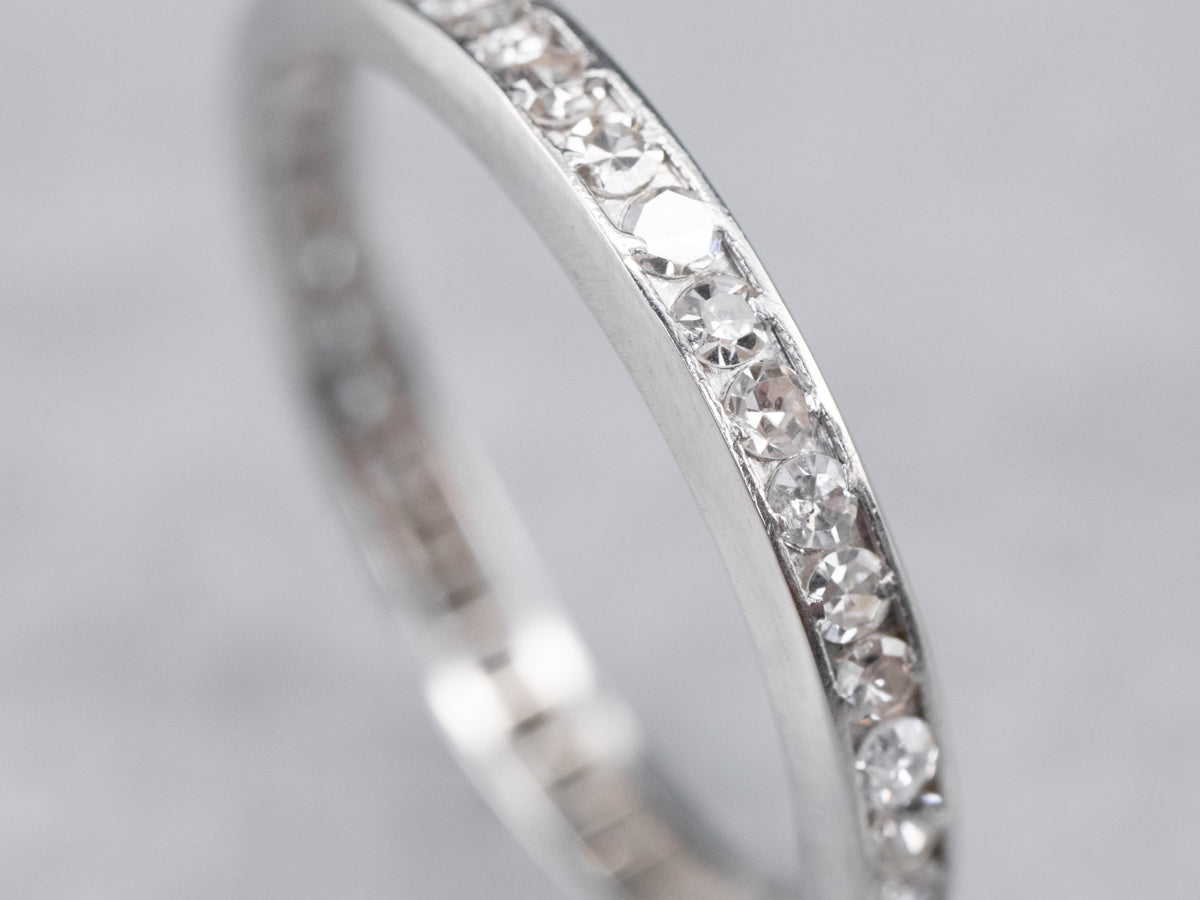 Platinum and Diamond Eternity Band