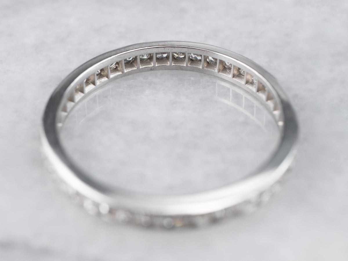 Platinum and Diamond Eternity Band