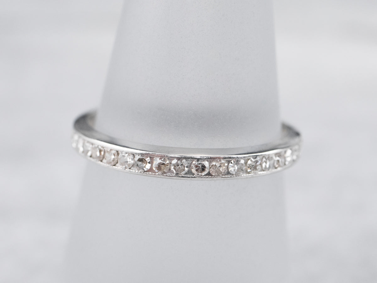 Platinum and Diamond Eternity Band