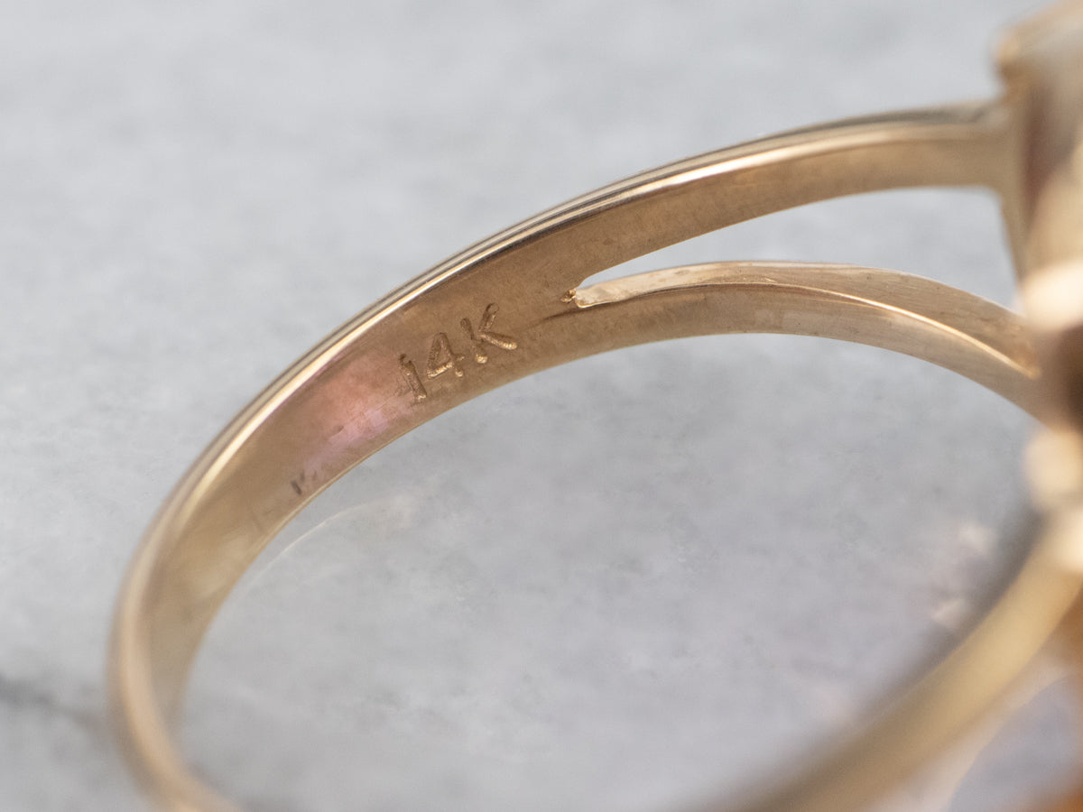 Gold Amethyst Cocktail Ring