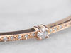 Rose Gold Diamond Bangle Bracelet