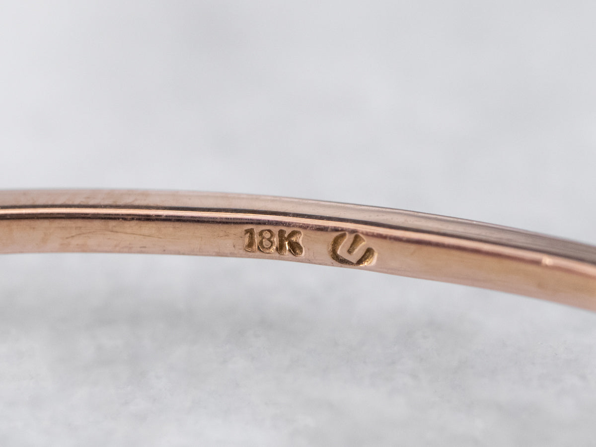 Rose Gold Diamond Bangle Bracelet