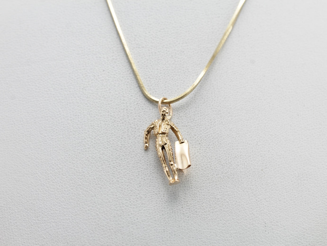 Matador Charm, Bullfighter Charm in Yellow Gold