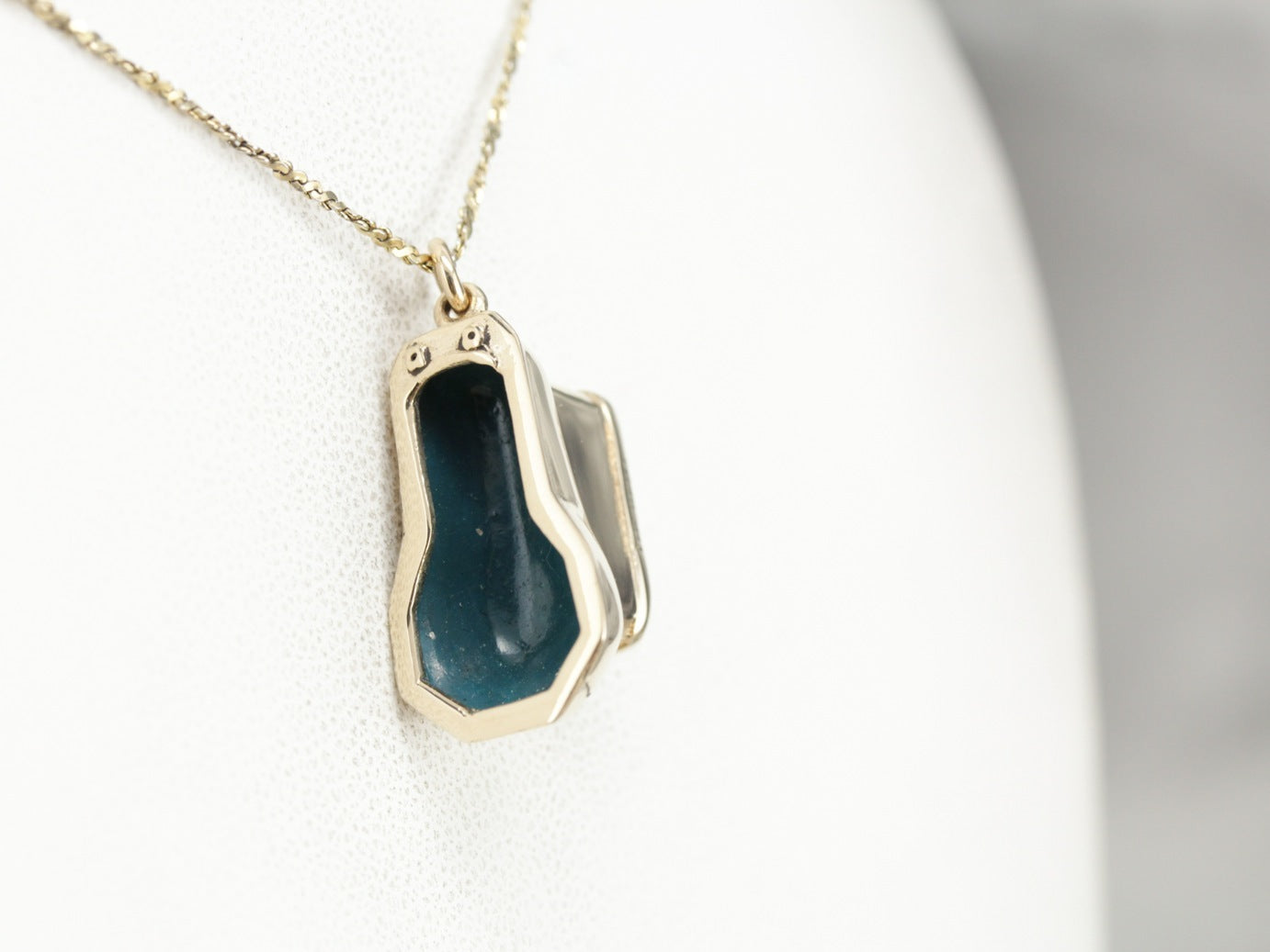 Vintage Bidet Enameled Charm or Pendant